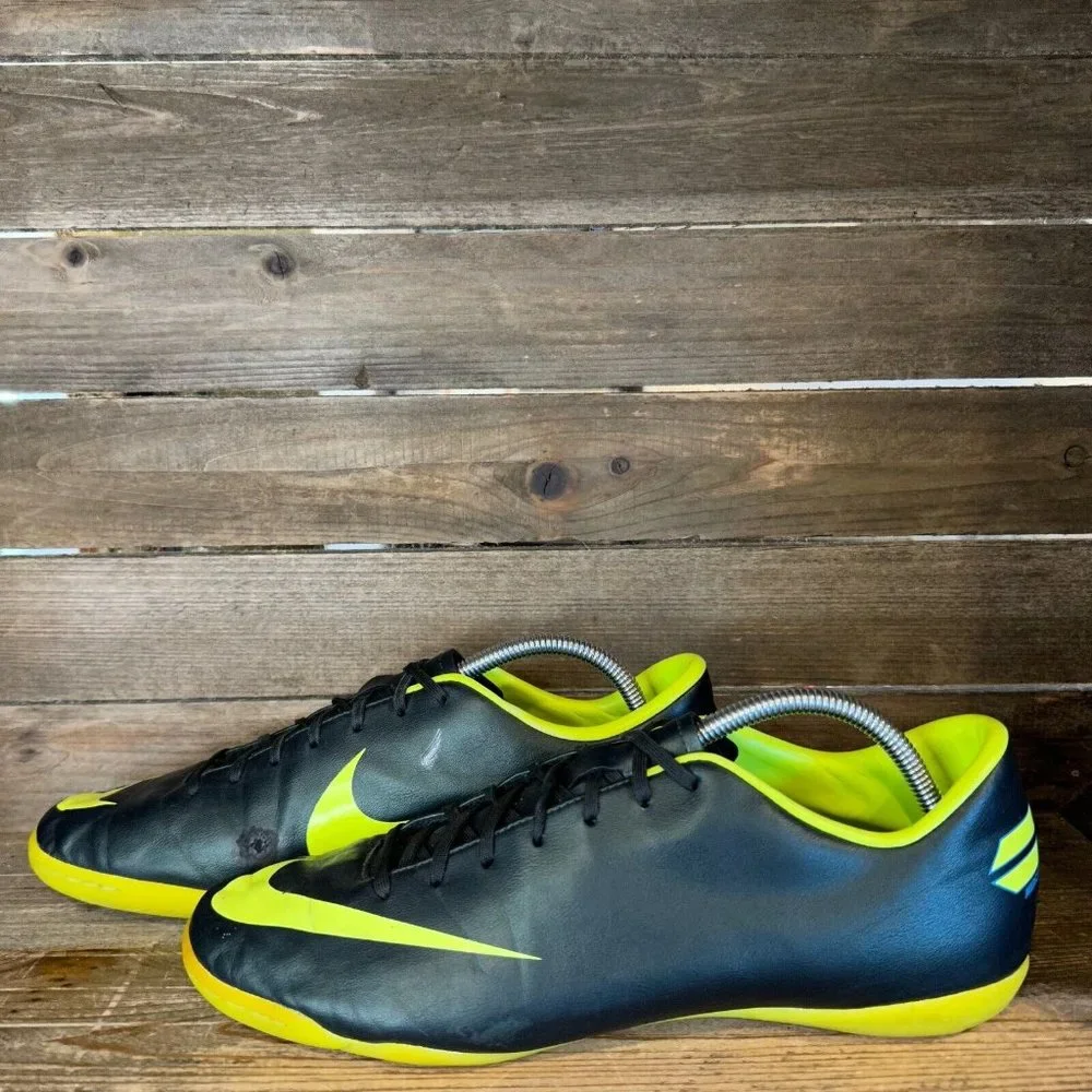 Mens Nike Mercurial Victory lll IC Black Indoor Soccer Shoes Sneakers Size‎ 11 M
